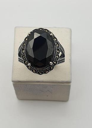 Кольцо серебряное с агатом 19 8,14 г