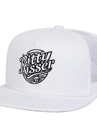 Кепка / бейсболка тракер с прямым козырьком kitty kisser