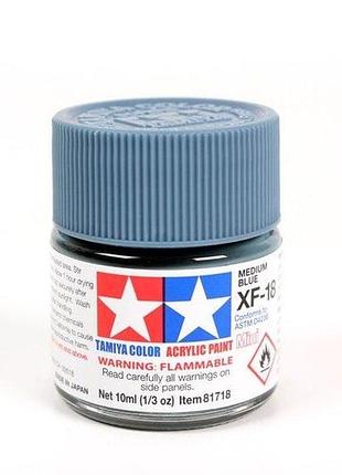 Краска акриловая tamiya средне-синяя (medium blue)