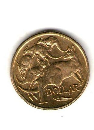 Австралия ø королева елизавета ii 1 долларов, 1998 год алюминий-бронза, 9g, ø 25mm no2728