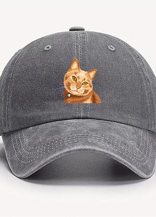 Кепка / бейсболка з котом