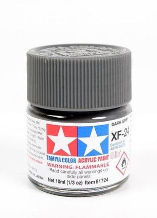 Краска акриловая tamiya темно-серая (dark grey)