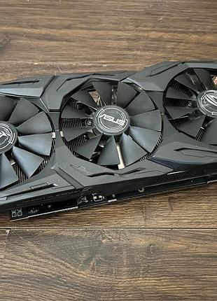Відеокарта rx 580 8gb asus rog strix oc gddr5 б/в