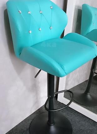 Кресло барное, визажное нс949w, бирюзовое
