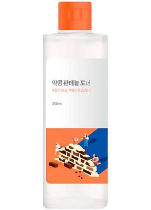 Барьерный тонер с чёрной соей и пантенолом round lab soybean panthenol toner 250 мл