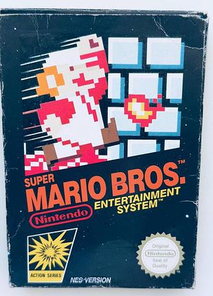 Super mario bros, б/у, английская версия - картридж для nintendo nes