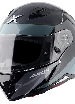 Мотошолом axor hunter sc black- розмір s