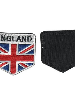Шеврон зсу, військовий / армійський,england английский прапор, на липучці, 7 см * 7 см