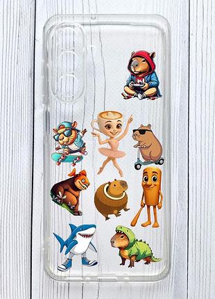 Прозорий чохол на samsung galaxy a26 5g меми (принт 415)