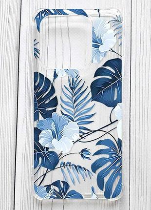 Чохол з потовщеними кутами на xiaomi redmi note 14 5g тропіки (принт 373)