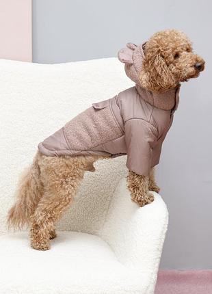 Куртка для собак для собак teddy беж k-96