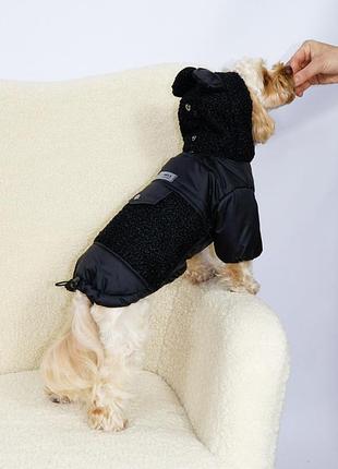 Куртка для собак teddy черная k-98