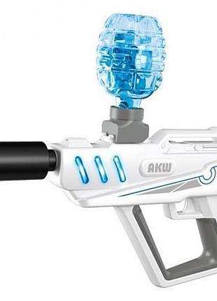 Автомат з гідрогелевими кульками m7 laser water bullet gun white