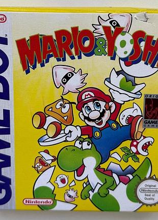 Mario & yoshi, б/у, английская версия - картридж для nintendo gameboy