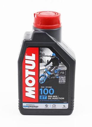 Масло 2t - минеральное для мототехники "100 mineral", 1l