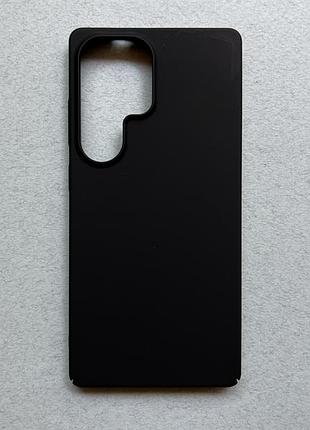 Samsung galaxy s25 ultra чехол (бампер) ударопрочный, черный, матовый, пластиковый