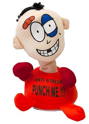 Интерактивная игрушка антистресс ударь меня (оранжевый)