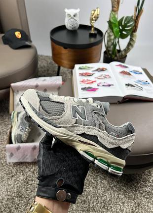 🌺жіночі кросівки new balance 2002r new grey beige green