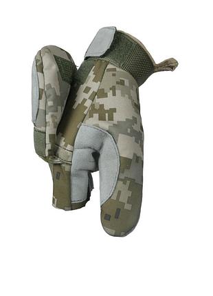 Зимові рукавиці піксель softshell 7