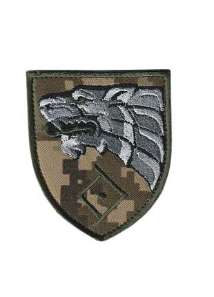 Шеврон военный / армейский, тактическая группа "крук" ссо, на липучке, на пикселе всу 8 см * 7 см