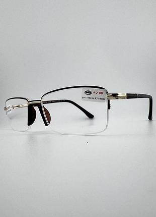 Очки для коррекции зрения с диоптриями fedrov eyewear 529 c1 gold +2.75