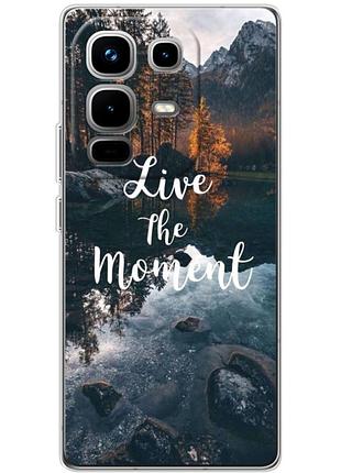 Чехол силиконовый с картинкой на infinix note 50 pro (природа, озеро в горах)
