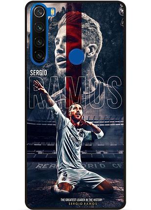 Чехол силиконовый бампер для xiaomi redmi note 8 с рисунком sergio ramos серхио рамос
