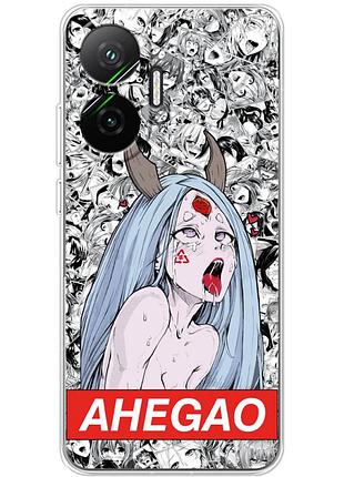 Чехол силиконовый с картинкой на xiaomi poco f7 (аниме, anime)