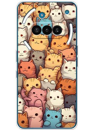 Чохол силіконовий з картинкою на nothing phone (3a) (котики)