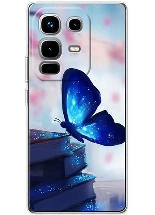 Чехол силиконовый с картинкой на infinix note 50 pro plus (бабочка)