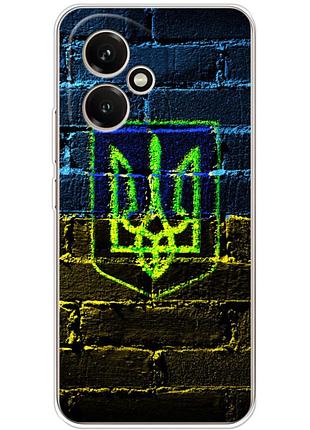 Чехол силиконовый с картинкой на huawei honor 400 (патриотический, герб украины)