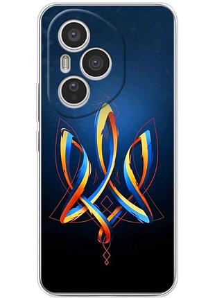 Чехол силиконовый с картинкой на huawei honor 400 pro (патриотический, герб украины)