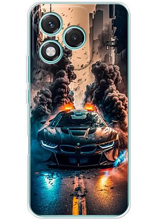 Чохол силіконовий з картинкою на huawei honor 400 lite (машина bmw i8)