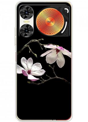 Чехол силиконовый с картинкой на zte nubia music 2 (цветок, монголия)
