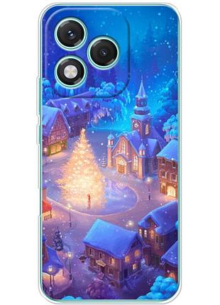 Чохол силіконовий з картинкою на huawei honor 400 lite (новорічний)
