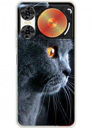 Чехол силиконовый с картинкой на zte nubia music 2 (британский кот)