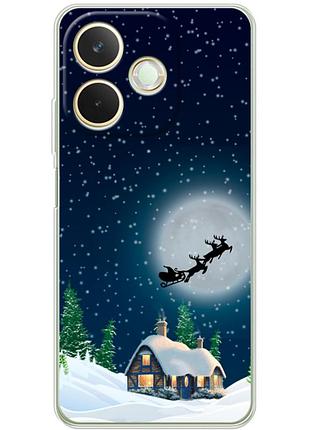 Чехол силиконовый с картинкой на oppo a5 pro (новогодний)