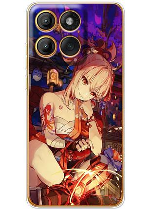 Чехол силиконовый с картинкой на motorola g86 (аниме, anime)