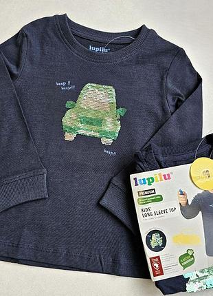 Реглан-лонгслів дитячий lupilu 110-116 см для хлопчиків