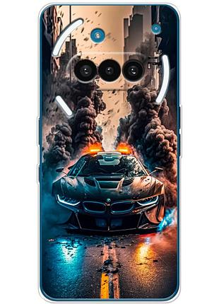 Чохол силіконовий з картинкою на nothing phone (3a) (машина bmw i8)