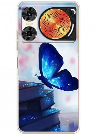 Чохол силіконовий з картинкою на zte nubia music 2 (метелик)