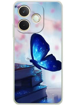 Чехол силиконовый с картинкой на oppo a5 pro (бабочка)