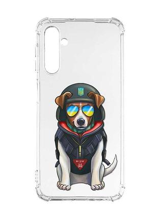 Чехол с утолщёнными углами на samsung galaxy a17 5g пёс патрон (принт 4)