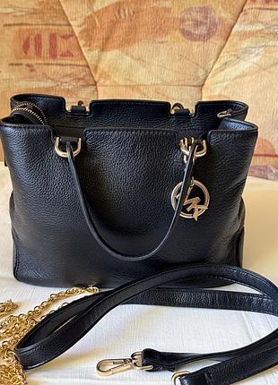 Черная кожаная сумка michael kors, оригинал