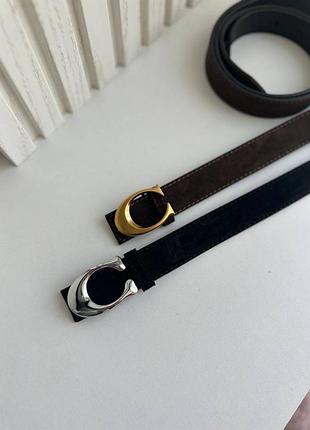 Замшевий ремінь coach