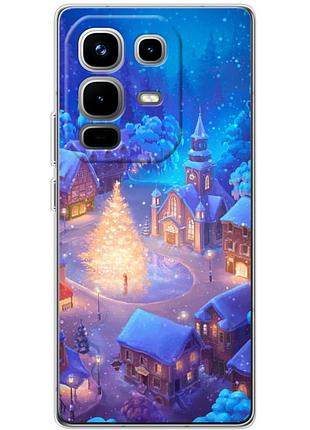 Чохол силіконовий з картинкою на infinix note 50 pro plus (новорічний)