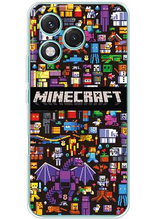 Чехол силиконовый с картинкой на huawei honor 400 lite (майнкрафт, minecraft)