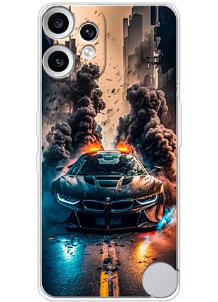 Чехол силиконовый с картинкой на nothing cmf phone 2 pro (машина bmw i8)