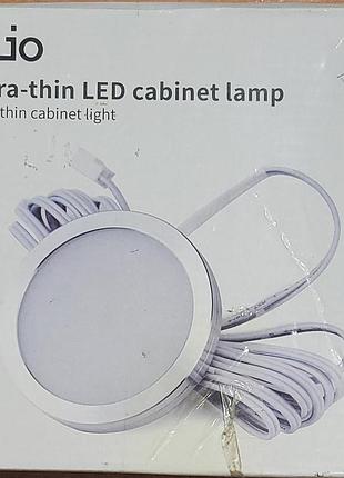 Светильники vlio мини для мебели, для витрины, led. комплект 3 шт. 12v.,3w. ультра тонкие.