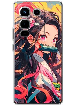 Чехол силиконовый с картинкой на infinix note 50 pro (аниме, anime)